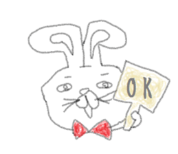 kimokimo rabbit!!! sticker #1624248