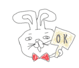 kimokimo rabbit!!! sticker #1624248