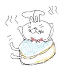 kimokimo rabbit!!! sticker #1624266
