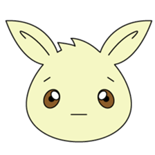 Pretty white rabbit sticker #1624476