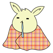 Pretty white rabbit sticker #1624509