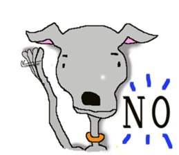 I'm an Italian Greyhound My name is QOO! sticker #1624921