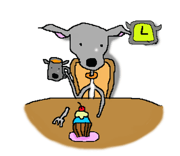 I'm an Italian Greyhound My name is QOO! sticker #1624923