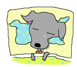 I'm an Italian Greyhound My name is QOO! sticker #1624928