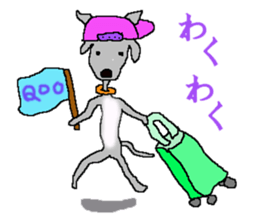 I'm an Italian Greyhound My name is QOO! sticker #1624929