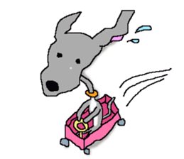 I'm an Italian Greyhound My name is QOO! sticker #1624951