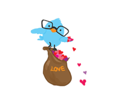 Love messages from Angie and Little Bob sticker #1625114