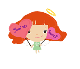 Love messages from Angie and Little Bob sticker #1625121