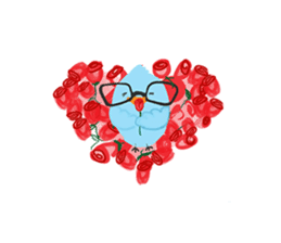 Love messages from Angie and Little Bob sticker #1625125