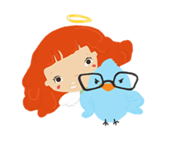 Love messages from Angie and Little Bob sticker #1625137