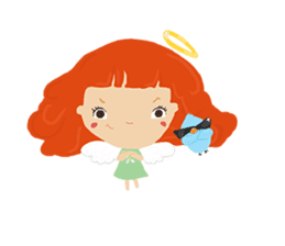 Love messages from Angie and Little Bob sticker #1625139