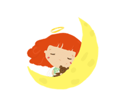 Love messages from Angie and Little Bob sticker #1625150