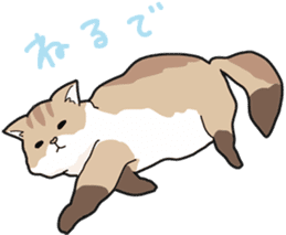 Fluffy Kawaii Cat MIYABI sticker #1625322