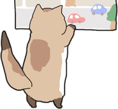 Fluffy Kawaii Cat MIYABI sticker #1625341