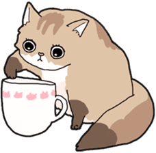 Fluffy Kawaii Cat MIYABI sticker #1625345