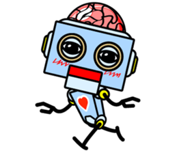 HALF ROBOT sticker #1625735