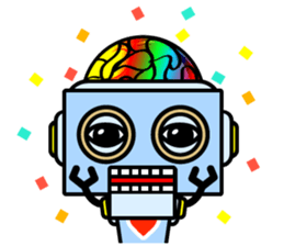 HALF ROBOT sticker #1625747