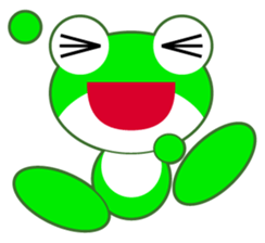 pretty frogs -Green version- sticker #1625764