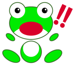 pretty frogs -Green version- sticker #1625766