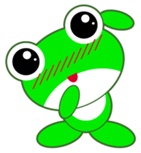 pretty frogs -Green version- sticker #1625768