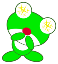 pretty frogs -Green version- sticker #1625778