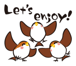 Three Sparrows ( English ver. - part2 ) sticker #1626076