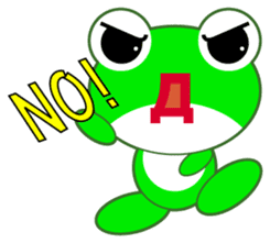 pretty frogs -Green/English ver- sticker #1626595