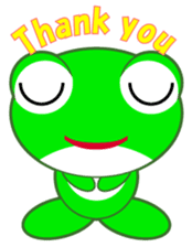 pretty frogs -Green/English ver- sticker #1626597