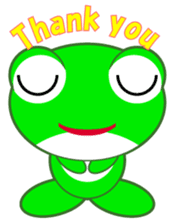 pretty frogs -Green/English ver- sticker #1626597