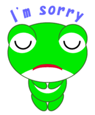 pretty frogs -Green/English ver- sticker #1626598