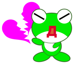 pretty frogs -Green/English ver- sticker #1626600