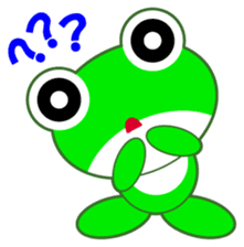 pretty frogs -Green/English ver- sticker #1626603