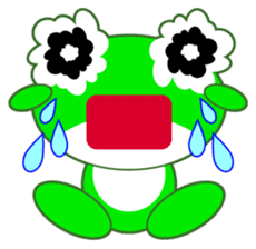 pretty frogs -Green/English ver- sticker #1626605