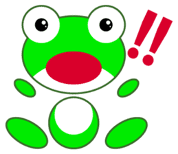 pretty frogs -Green/English ver- sticker #1626606