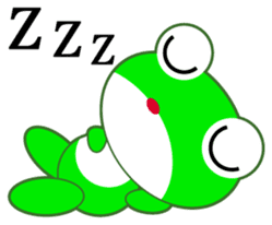 pretty frogs -Green/English ver- sticker #1626612