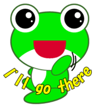 pretty frogs -Green/English ver- sticker #1626613