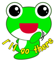 pretty frogs -Green/English ver- sticker #1626613