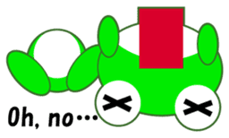 pretty frogs -Green/English ver- sticker #1626616