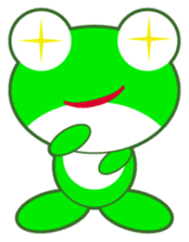pretty frogs -Green/English ver- sticker #1626617