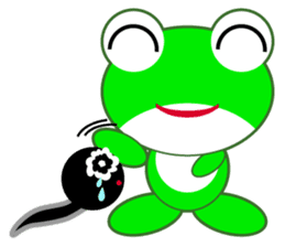 pretty frogs -Green/English ver- sticker #1626621