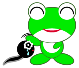 pretty frogs -Green/English ver- sticker #1626621