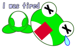 pretty frogs -Green/English ver- sticker #1626625
