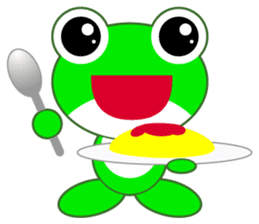 pretty frogs -Green/English ver- sticker #1626627