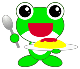pretty frogs -Green/English ver- sticker #1626627