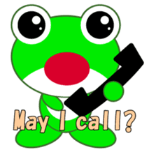 pretty frogs -Green/English ver- sticker #1626628
