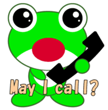 pretty frogs -Green/English ver- sticker #1626628