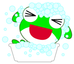 pretty frogs -Green/English ver- sticker #1626629