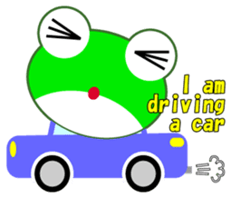 pretty frogs -Green/English ver- sticker #1626632