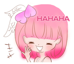 Pink!Peach girl sticker #1627082