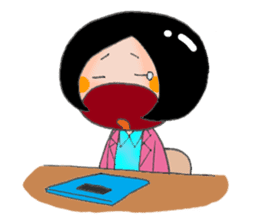 Busy Busy Salary Girl sticker #1627273